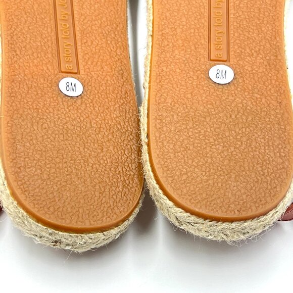 Avec Les Filles Womens Size 8M Pink Flats Espadrilles Sandals Shoes - Picture 12 of 12